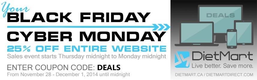 DietMart Direct Black Friday / Cyber Monday Sales Event