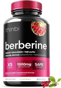 Artnaturals Berberine Supplement 1000mg Potent Botanical Capsules for Weight Management