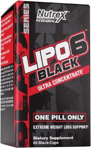 Nutrex Research Lipo-6 Black Ultra Concentrate | Thermogenic Energizing Fat Burner Supplement